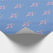 イラストマ バレエ フェアリー ブルー 包装紙 (角)