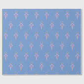 イラストマ バレエ フェアリー ブルー 包装紙 (フラット)