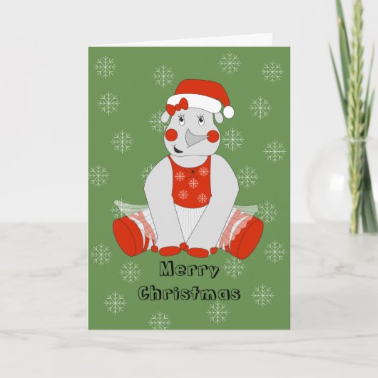 イラストマ ボールエリーナ ライノ クリスマス スノーフレーク (正面)