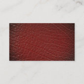 イラストラティブ赤い革質 名刺 (裏面)