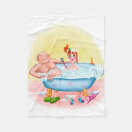 イラストレーションおもしろい愛好家 フリースブランケット