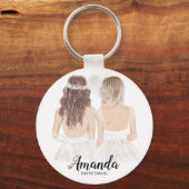 イラストレーションが私の花嫁のキーリングになるかな キーホルダー (正面)