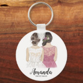 イラストレーションが私の花嫁のキーリングになるかな キーホルダー (正面)