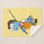 イラストレーションのアロサウルス漁師。 シェルパブランケット (正面(横))