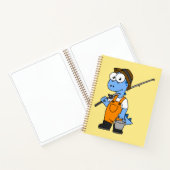 イラストレーションのアロサウルス漁師。 ノートブック (内部)