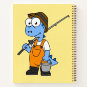 イラストレーションのアロサウルス漁師。 ノートブック (裏面)