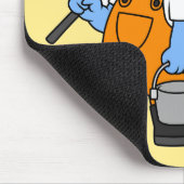 イラストレーションのアロサウルス漁師。 マウスパッド (コーナー)