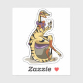 イラストレーションのイグアノドン彼女の爪、 ネイル。 シール (シート)