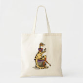 イラストレーションのイグアノドン彼女の爪、 ネイル。 トートバッグ (正面)