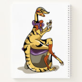 イラストレーションのイグアノドン彼女の爪、 ネイル。 ノートブック (裏面)