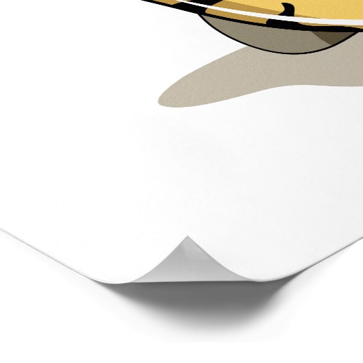 イラストレーションのイグアノドン彼女の爪、 ネイル。 ポスター (角)