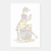 イラストレーションのイグアノドン彼女の爪、 ネイル。 ポストイット (正面)