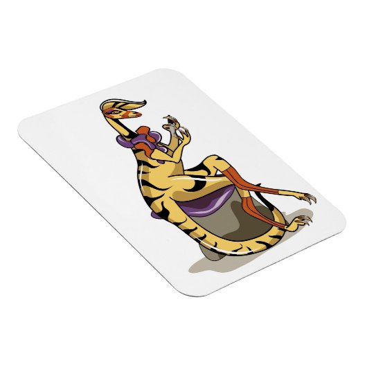 イラストレーションのイグアノドン彼女の爪、 ネイル。 マグネット (右側)