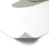 イラストレーションのイグアノドン日光浴。 ポスター (角)