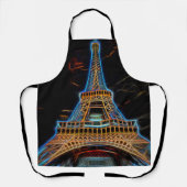 イラストレーションのエッフェルタワー – パリ，フランス エプロン (正面)