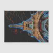 イラストレーションのエッフェルタワー – パリ，フランス 薄葉紙 (正面)