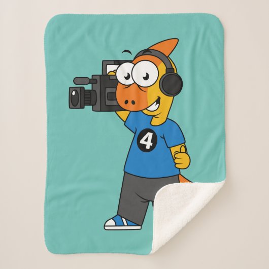 イラストレーションのカメラ操作者。 シェルパブランケット (正面)