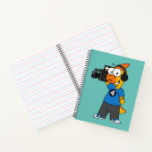 イラストレーションのカメラ操作者。 ノートブック (内部)