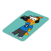 イラストレーションのカメラ操作者。 マグネット (左側)