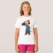 イラストレーションのカメラ操作者。 Tシャツ (正面フル)