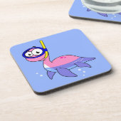 イラストレーションのシュノーケリングのローチネスのモンスター。 コースター (左側)