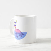 イラストレーションのシュノーケリングのローチネスのモンスター。 コーヒーマグカップ (正面左)