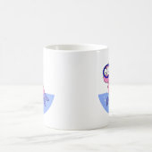 イラストレーションのシュノーケリングのローチネスのモンスター。 コーヒーマグカップ (中央)