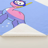 イラストレーションのシュノーケリングのローチネスのモンスター。 シェルパブランケット (3/4)