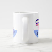 イラストレーションのシュノーケリングのローチネスのモンスター。 ジャンボコーヒーマグカップ (裏面)