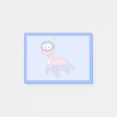 イラストレーションのシュノーケリングのローチネスのモンスター。 ポストイット (正面)