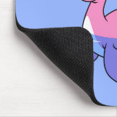 イラストレーションのシュノーケリングのローチネスのモンスター。 マウスパッド (コーナー)