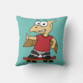 イラストレーションのスケートボード。 クッション (裏面)