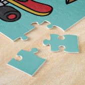 イラストレーションのスケートボード。 ジグソーパズル (側面)