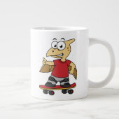 イラストレーションのスケートボード。 ジャンボコーヒーマグカップ (右)