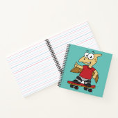 イラストレーションのスケートボード。 ノートブック (内部)