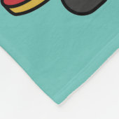 イラストレーションのスケートボード。 フリースブランケット (角)