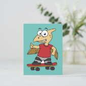 イラストレーションのスケートボード。 ポストカード (スタンド正面)