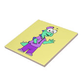 イラストレーションのステゴサウルスナース。 タイル (側面)