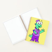 イラストレーションのステゴサウルスナース。 ノートブック (内部)