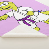 イラストレーションのステゴサウルス練習空手。 シェルパブランケット (3/4)