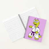 イラストレーションのステゴサウルス練習空手。 ノートブック (内部)