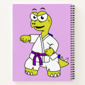 イラストレーションのステゴサウルス練習空手。 ノートブック (裏面)