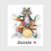 イラストレーションのチャスモサウルス遊のドラム。 シール (シート)