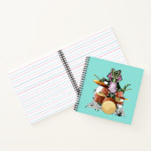 イラストレーションのチャスモサウルス遊のドラム。 ノートブック (内部)