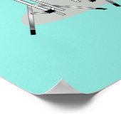 イラストレーションのチャスモサウルス遊のドラム。 ポスター (角)