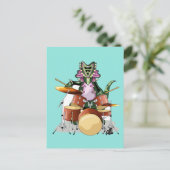 イラストレーションのチャスモサウルス遊のドラム。 ポストカード (スタンド正面)