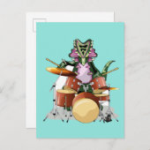 イラストレーションのチャスモサウルス遊のドラム。 ポストカード (正面/裏面)