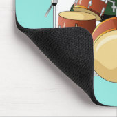 イラストレーションのチャスモサウルス遊のドラム。 マウスパッド (コーナー)