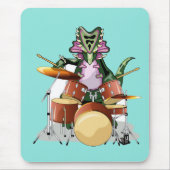 イラストレーションのチャスモサウルス遊のドラム。 マウスパッド (正面)