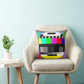 イラストレーションのテレビ信号がレトロスタイルに戻る。 クッション (椅子)